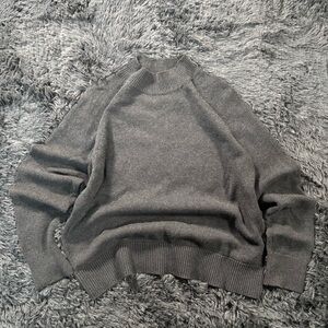 Quince Charcoal Mock Neck Pullover Hoodie